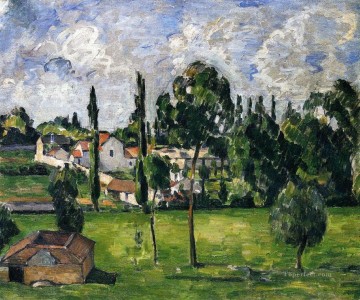 Paul Cezanne Painting - Paisaje con línea de flotación Paul Cezanne